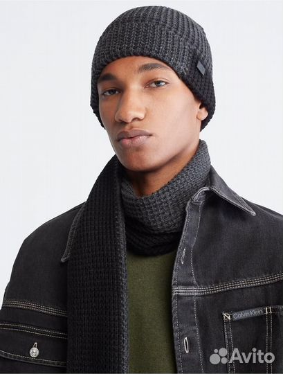 Набор шапка шарф calvin klein