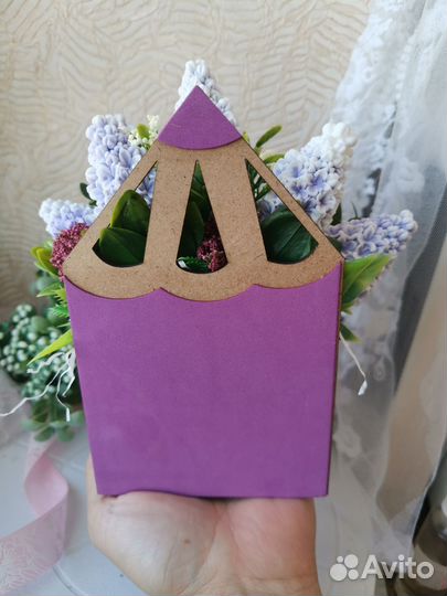 Мыльный букет сирени на День учителя