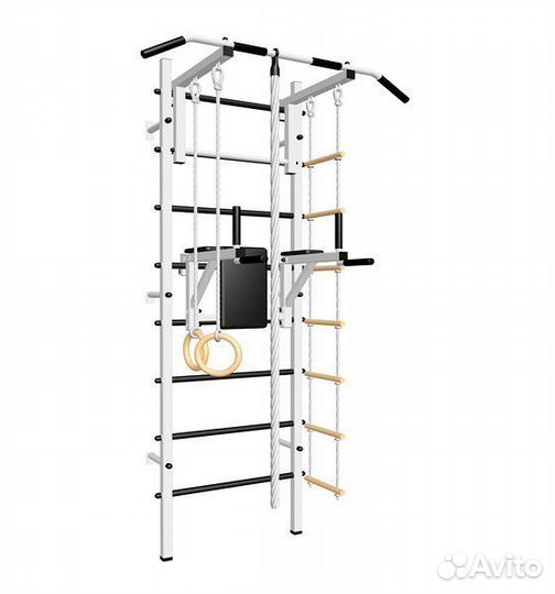 Шведская стенка с турником и брусьями