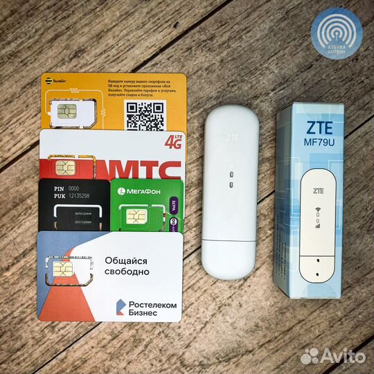 4G модем с раздачей WiFi + сим-карта безлимит