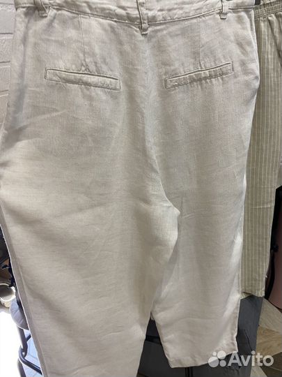 Брюки лен hm