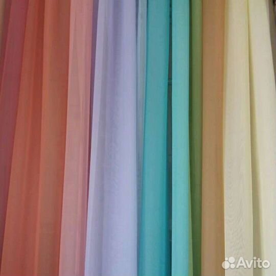 Тюль вуаль, готовые комплекты