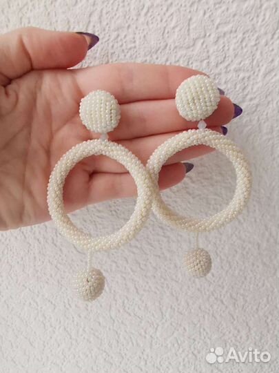 Серьги кольца