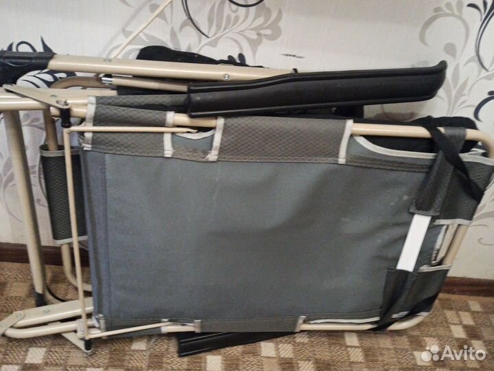 Шезлонг, кемпинговая кровать, раскладушка