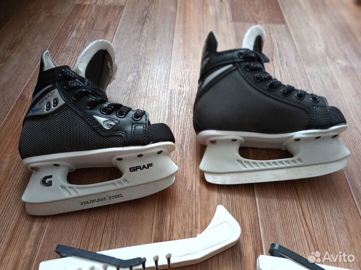 Коньки хоккейные детские 28 размер Graf
