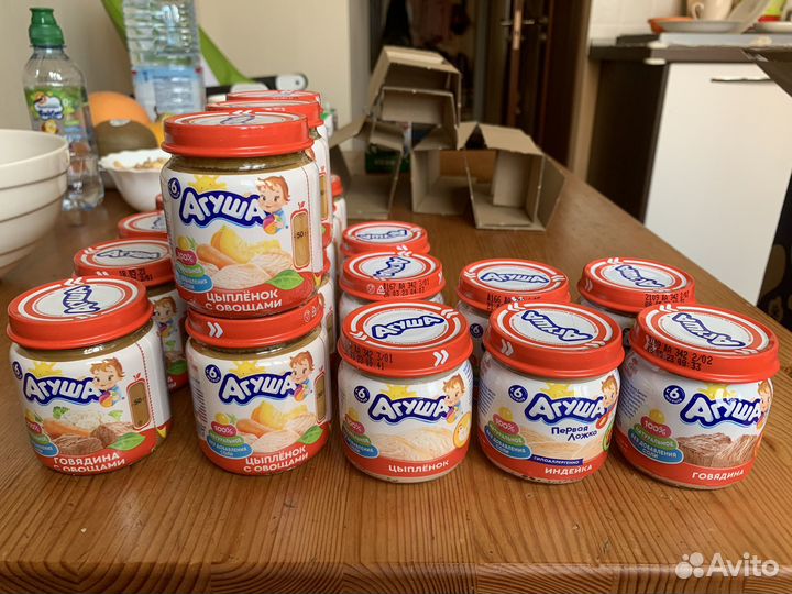 Пюре Агуша с молочной кухни