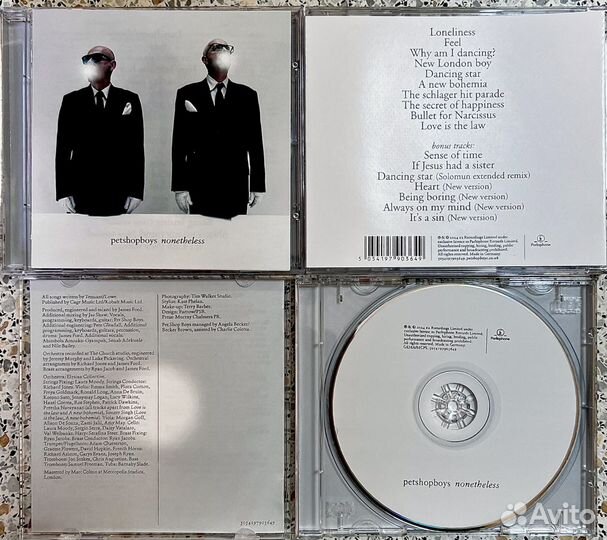 Музыкальные cd диски Pet Shop Boys - Nonetheless