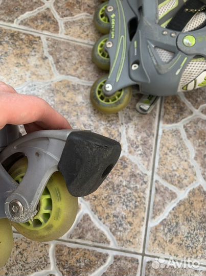 Роликовые коньки детские 34-37 + шлем