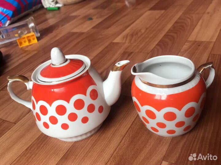 Сервиз чайный СССР горох