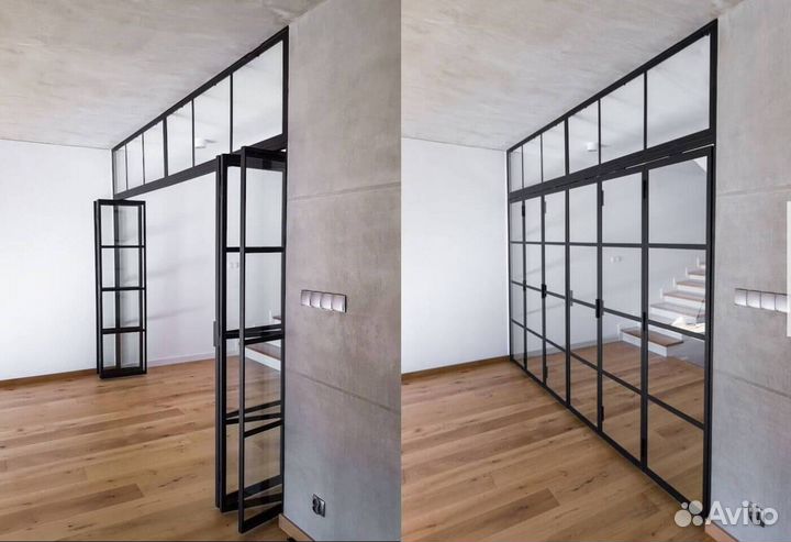 Стеклянные перегородки