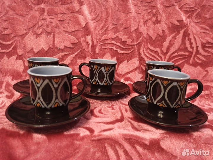Кофейно-чайный сервиз керамика СССР