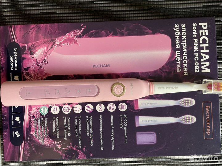 Электрическая зубная щетка Pecham pink pc-082