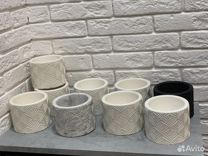 Кашпо из гипса