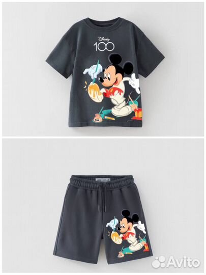 Костюм на мальчика с шортами Mickey zara новый