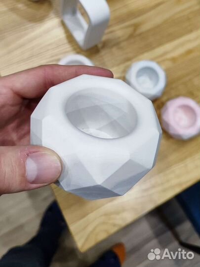 Силиконовый молд стакан для гипса