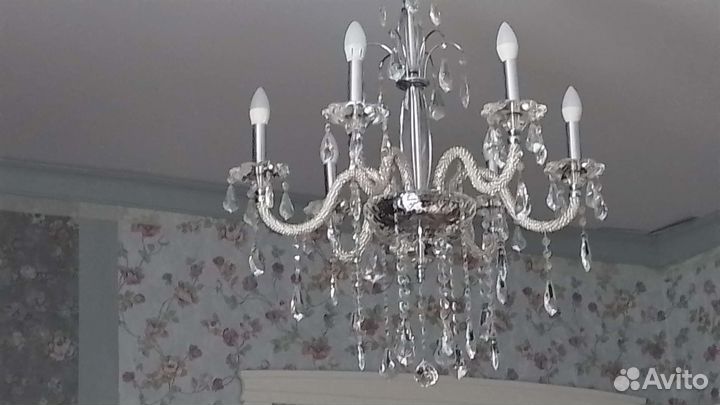 Люстра Чехия хрусталь Точечные светильники