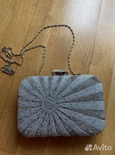Сумка клатч со стразами