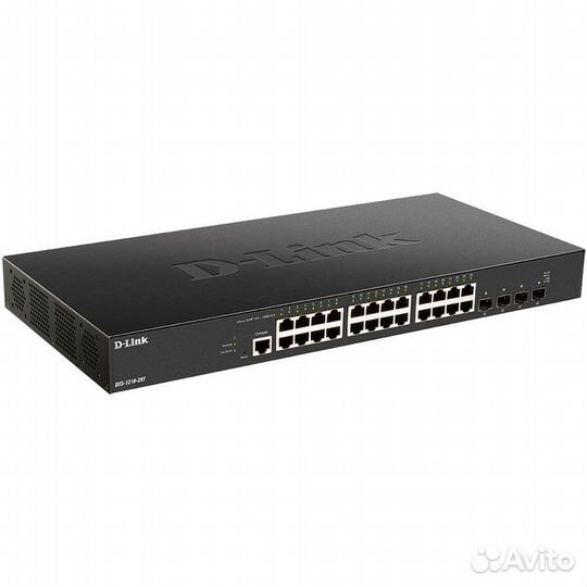 Коммутатор управляемый D-Link DXS-1210-28T/A1A, L2+ SMART Switch with 24 10GBase-T ports and 4 25GBa