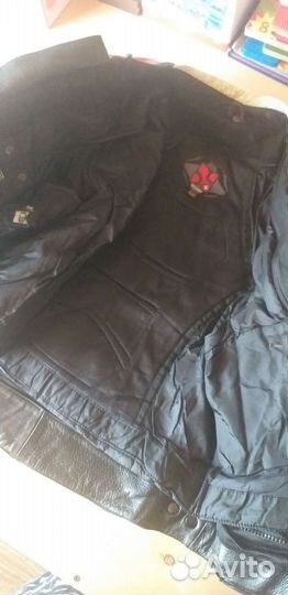 Кожаная куртка д/л мотоциклистов