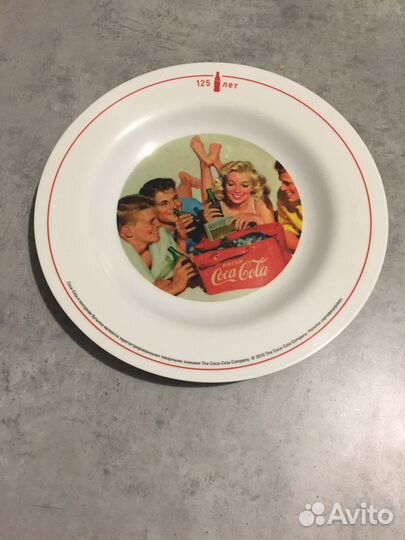 Ретро тарелка кока-колы