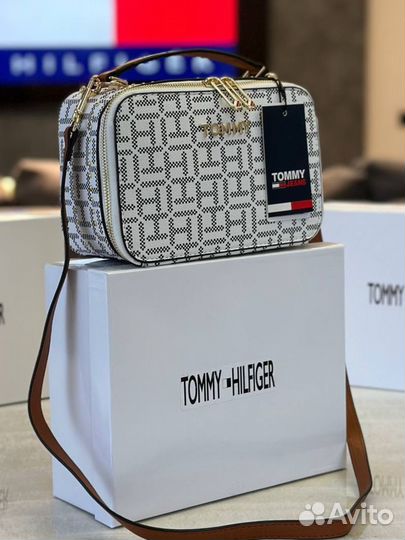 Сумка женская кроссбоди Tommy Hilfiger белая