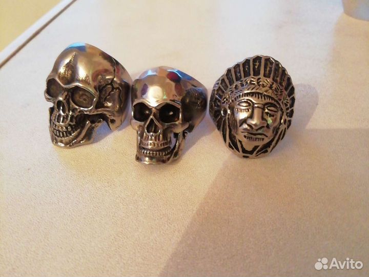 Печатка череп, индеец