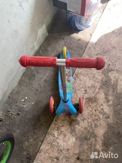 Самокат детский трехколесный бу