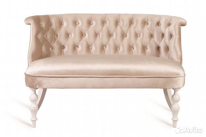 Диван Бархат, эмаль белая, 30 - бежевый. Москва