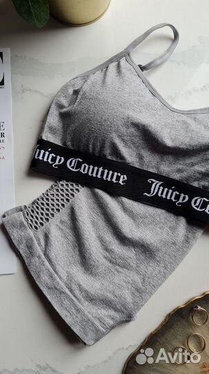 Спортивный топ + шорты S M L XL Juicy Couture