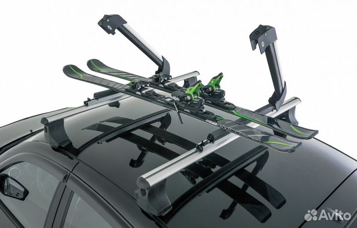 Багажник для лыж и сноубордов на крышу автомобиля