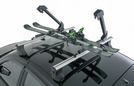 Багажник для лыж и сноубордов на крышу автомобиля