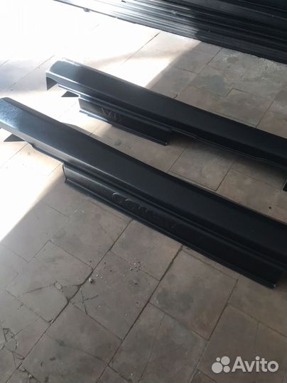 Пластиковые накладки на пороги Дэо Нексия Н100