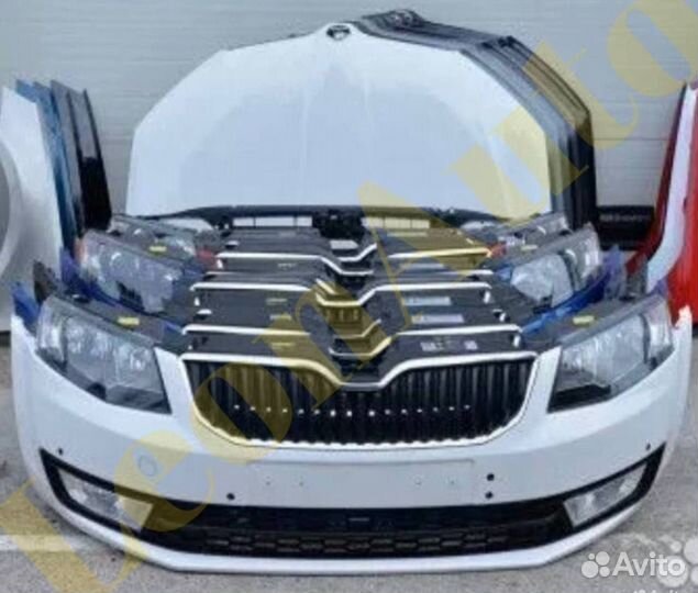 Ноускат фары капот Skoda Octavia A7 2013-2020