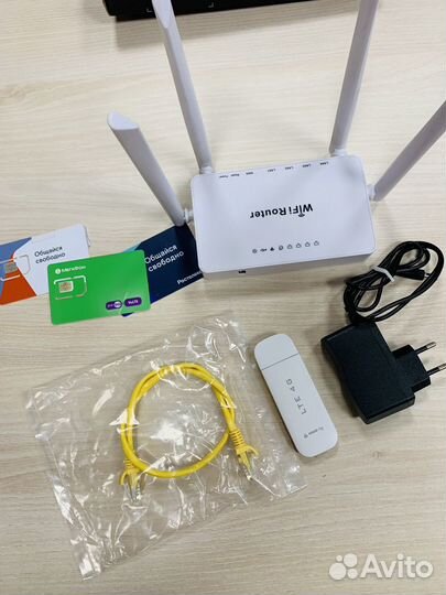 Wifi роутер 4g Модем. Комплект интернета
