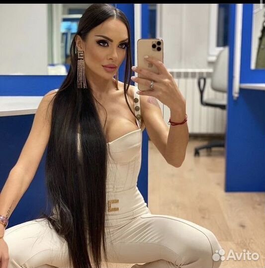 Хвост на резинке премиум, накладной хвост шиньон