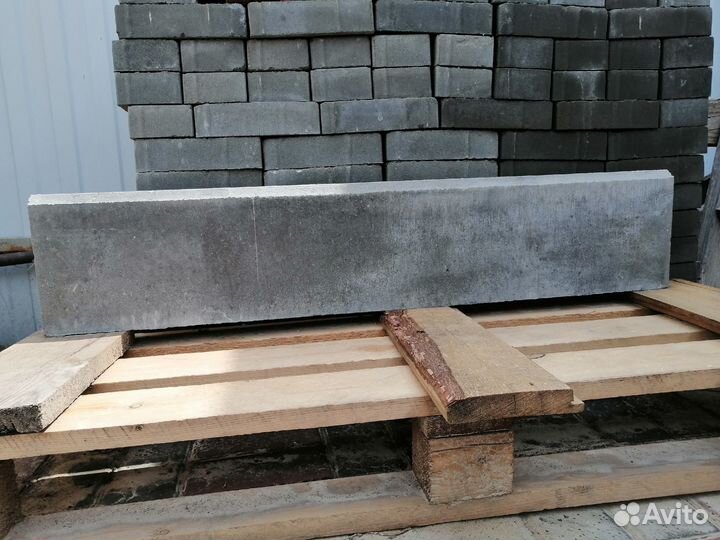 Бордюр тротуарный 1000х200х80, Брусчатка, Брус