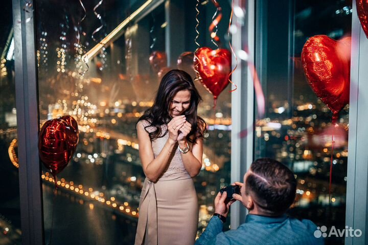 Предложение руки и сердца в Москва-Сити