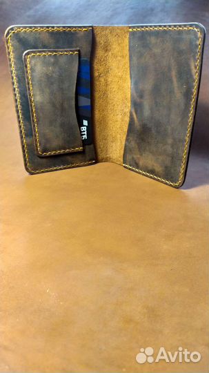 Обложка на паспорт кожаная ручная работа