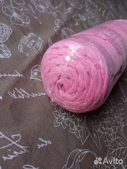 Шпагат хлопковый 4 мм розовый