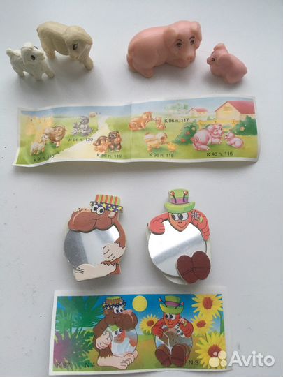 Игрушки из киндер сюрприза 90х годов