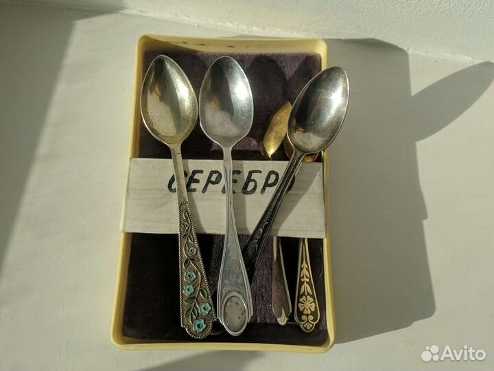 Серебряные ложки советские комплект