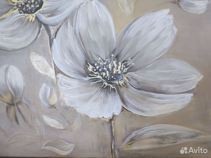 Картина акрилом на холсте 