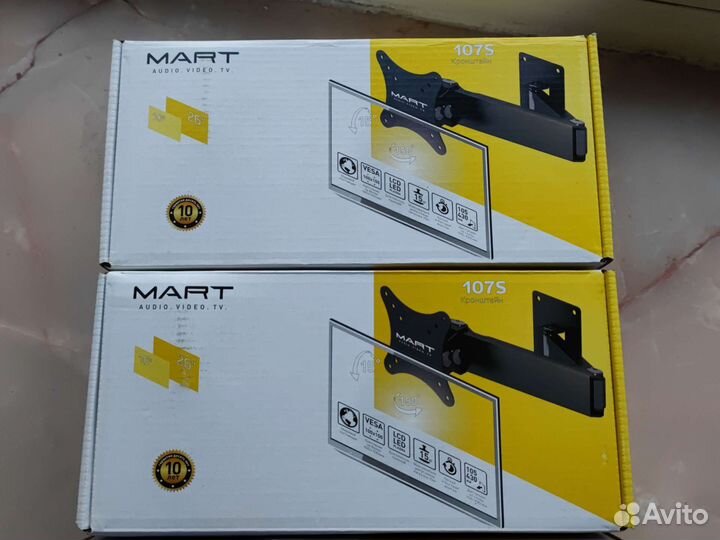 Кронштейн для TV наклонно-поворотный mart 107S