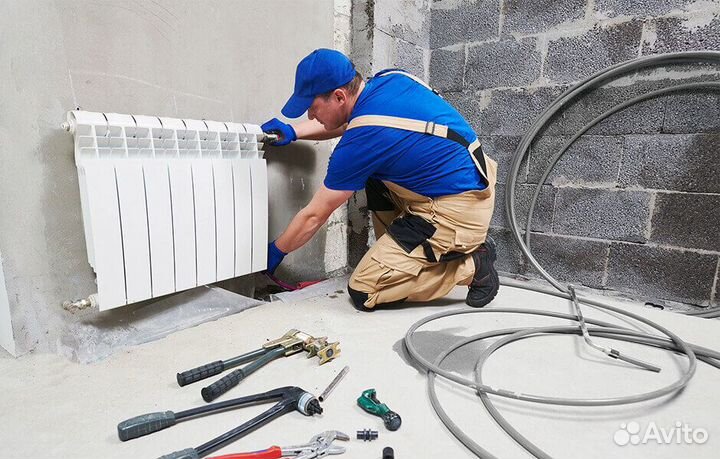 Водопровод. Тёплый полы. Отопление. Замена батарей