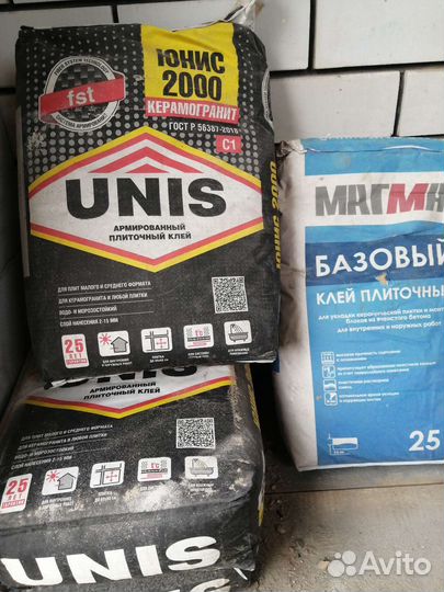 Наливной пол, плиточный клей