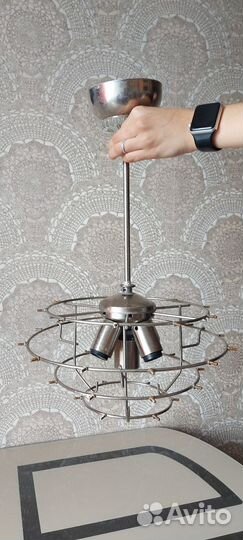Хрустальная люстра СССР винтажная