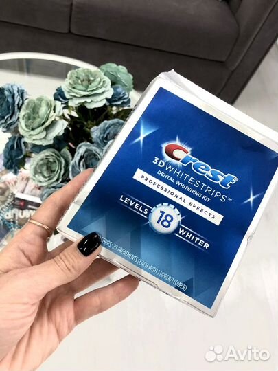 Отбеливающие полоски для зубов crest