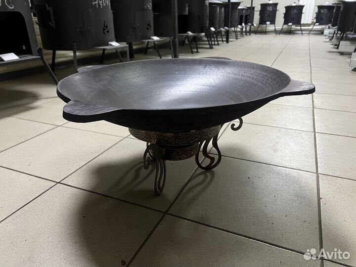 Садж сковорода 510 мм чугунный Комплект