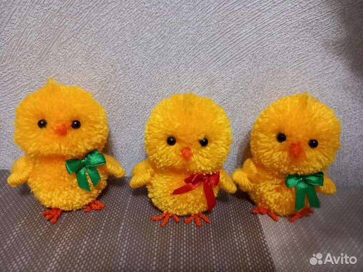 Мягкая игрушка - цыплята