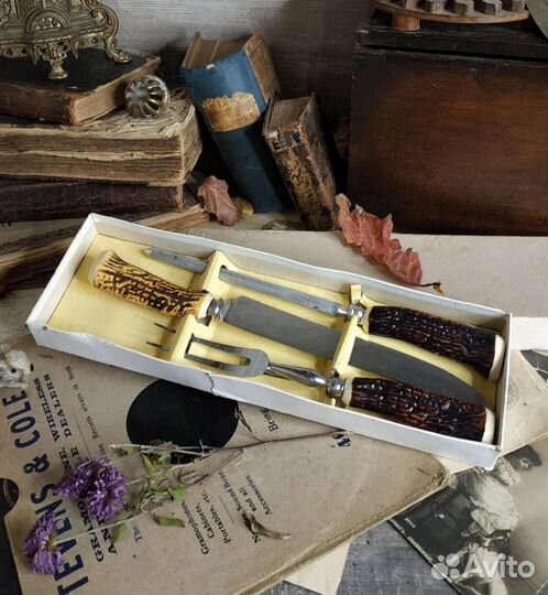 Антиквариат из Европы.Набор для разделки дичи